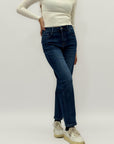 Jeans a vita alta gamba dritta