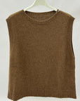 Gilet donna in maglia con lana e cashmere