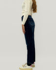 Jeans a vita alta gamba dritta