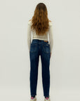 Jeans a vita alta gamba dritta