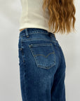 Jeans a vita alta gamba dritta