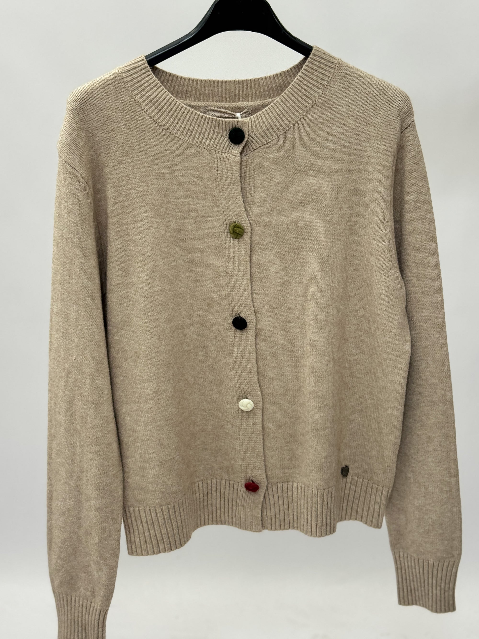 Cardigan donna con bottoni colorati
