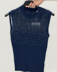 Top in Maglia con Dettaglio Gioiello