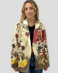 Blazer donna fantasia cartoon e animalier