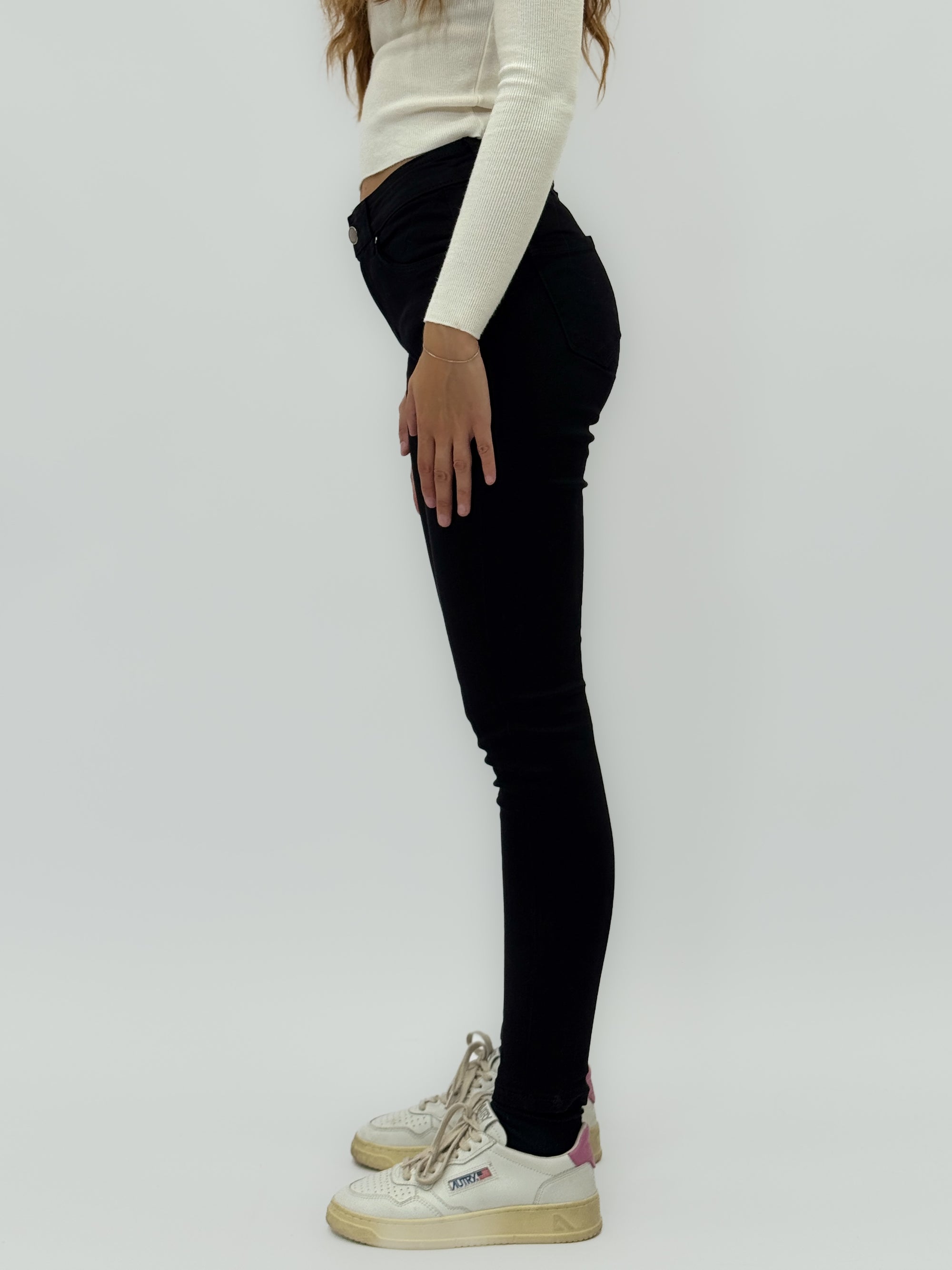 Pantaloni push-up in cotone elasticizzato
