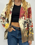 Blazer donna fantasia cartoon e animalier
