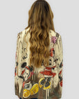 Blazer donna fantasia cartoon e animalier