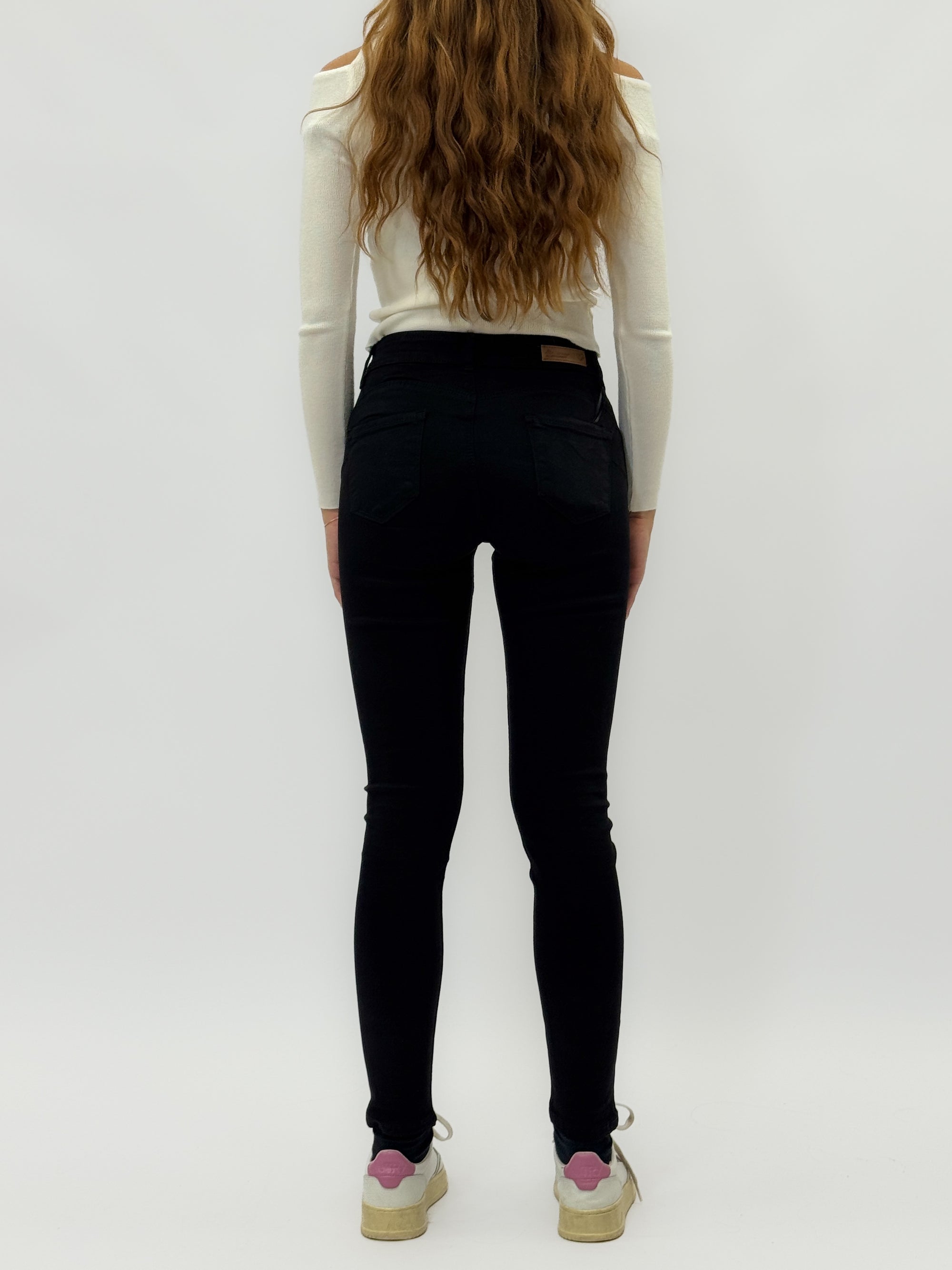 Pantaloni push-up in cotone elasticizzato