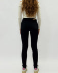 Pantaloni push-up in cotone elasticizzato