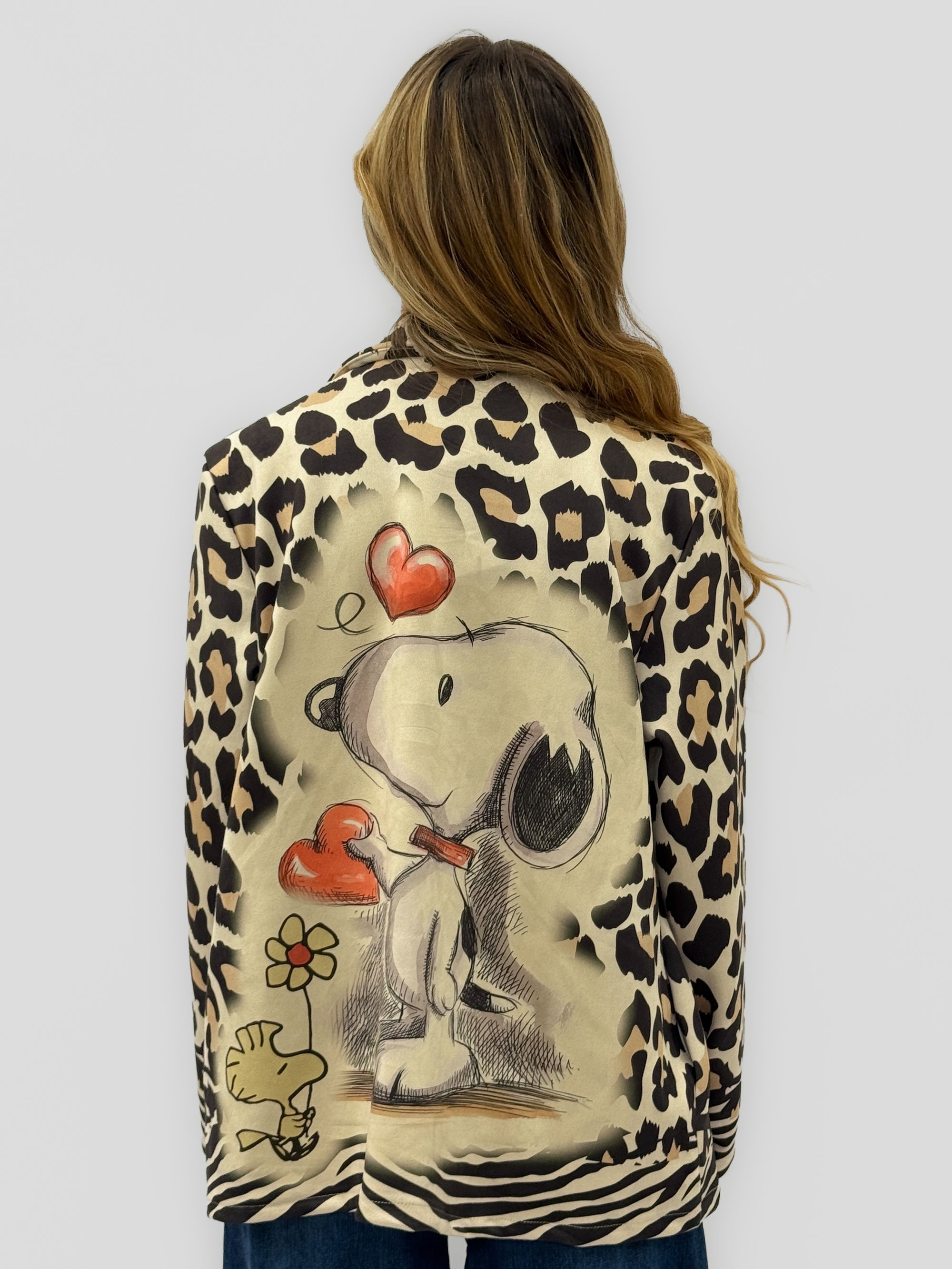 Blazer donna fantasia cartoon e animalier