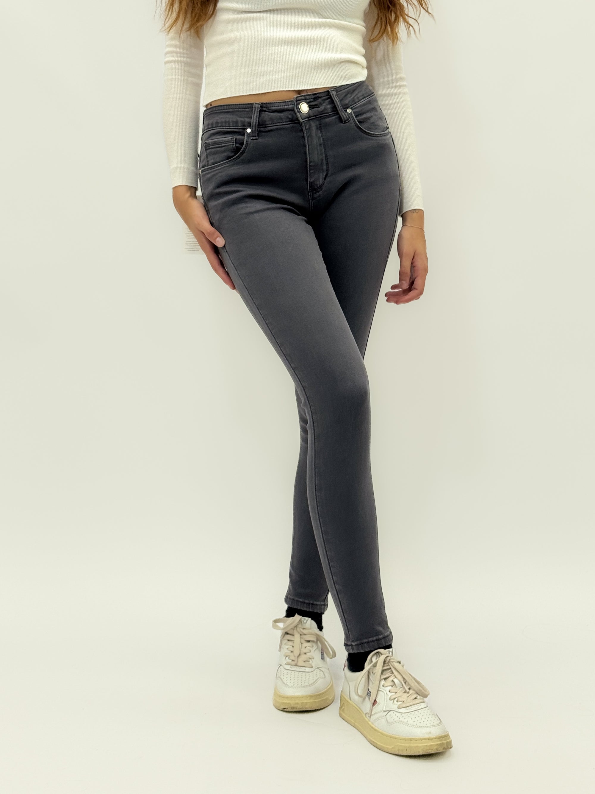 Pantaloni push-up in cotone elasticizzato