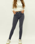 Pantaloni push-up in cotone elasticizzato