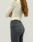 Pantaloni push-up in cotone elasticizzato