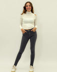 Pantaloni push-up in cotone elasticizzato
