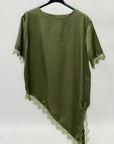 Blusa Satin con Pizzo – Elegante, Femminile e Raffinata