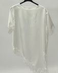 Blusa Satin con Pizzo – Elegante, Femminile e Raffinata