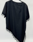 Blusa Satin con Pizzo – Elegante, Femminile e Raffinata