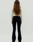 Pantaloni in cotone a zampa