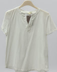 T-Shirt in Cotone con Dettaglio Arricciato – Essenziale ma Ricercata
