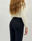 Pantaloni in cotone a zampa