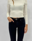 Pantaloni in cotone a zampa