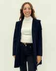 Cardigan lungo con cappuccio