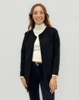 Cardigan lungo a coste