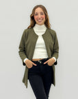Cardigan lungo a coste