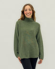 Maglione morbido collo alto