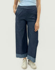 Pantalone Wide Leg Denim Leggero