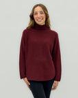 Maglione morbido collo alto