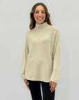 Maglione morbido collo alto