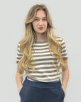T-shirt Righe Contrast