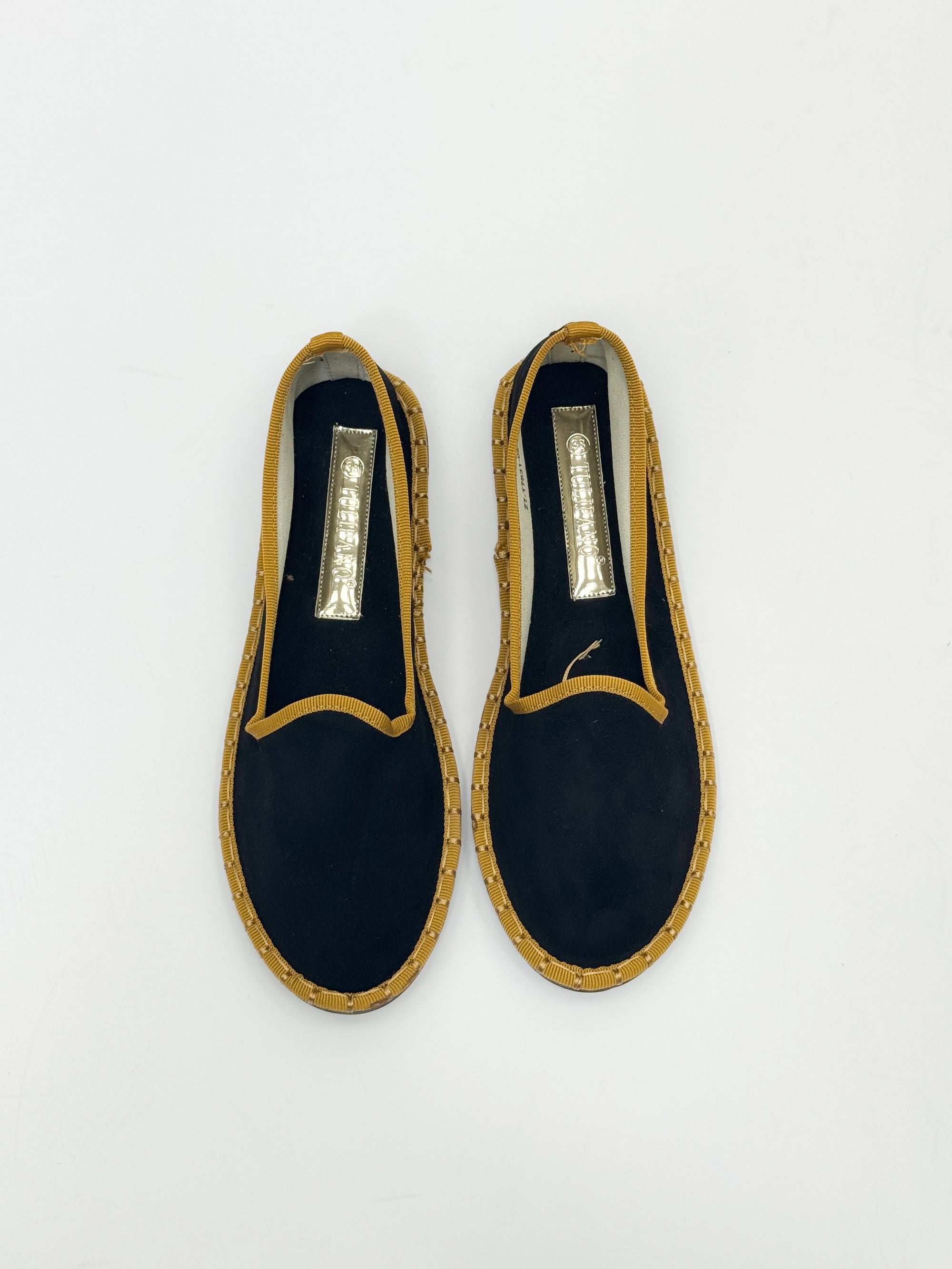 Friulane in velluto con bordo