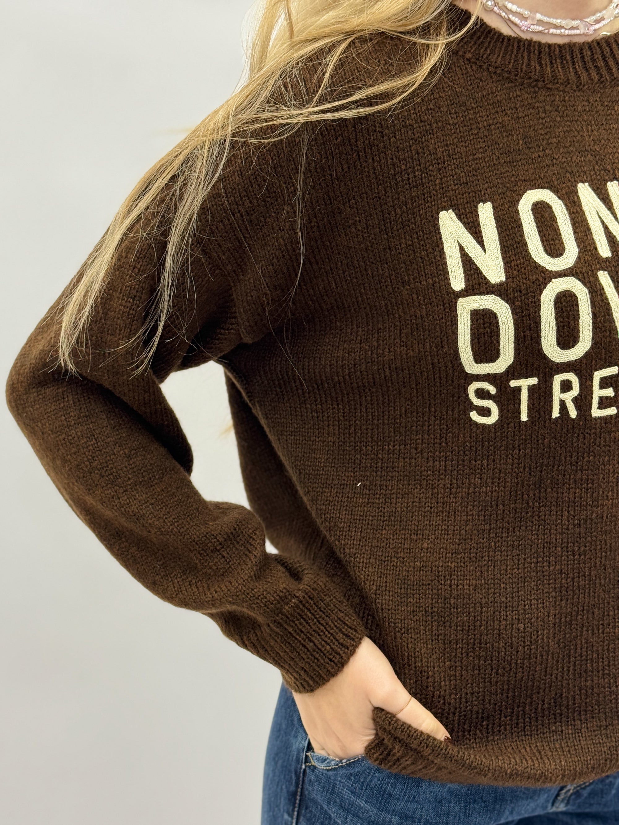 Maglione con Scritta “Non Mi Dovete Stressare”