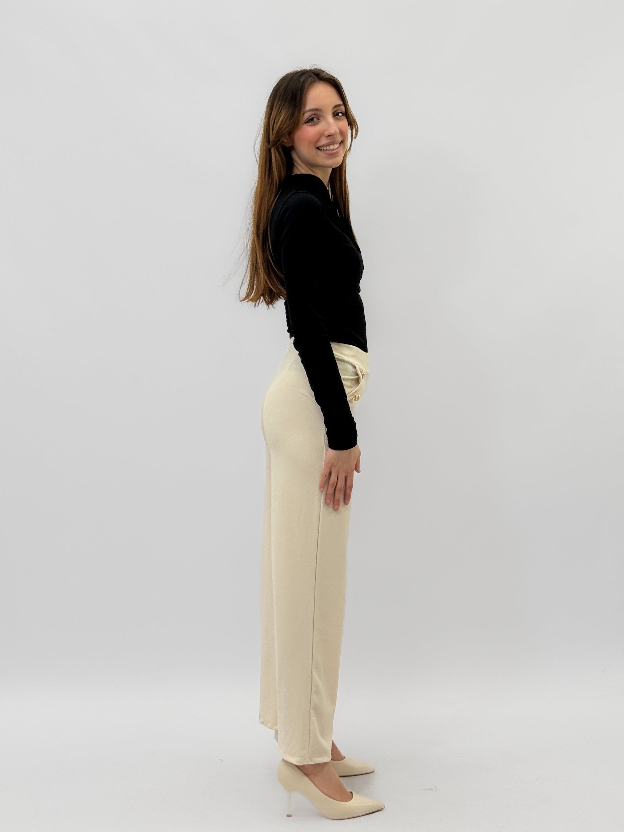 Pantaloni eleganti vita alta