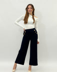 Pantaloni eleganti vita alta