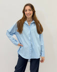 Camicia taglia comoda con dettagli lurex