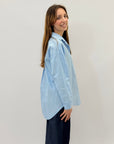 Camicia taglia comoda con dettagli lurex