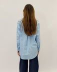 Camicia taglia comoda con dettagli lurex