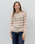Maglia morbida con fantasia