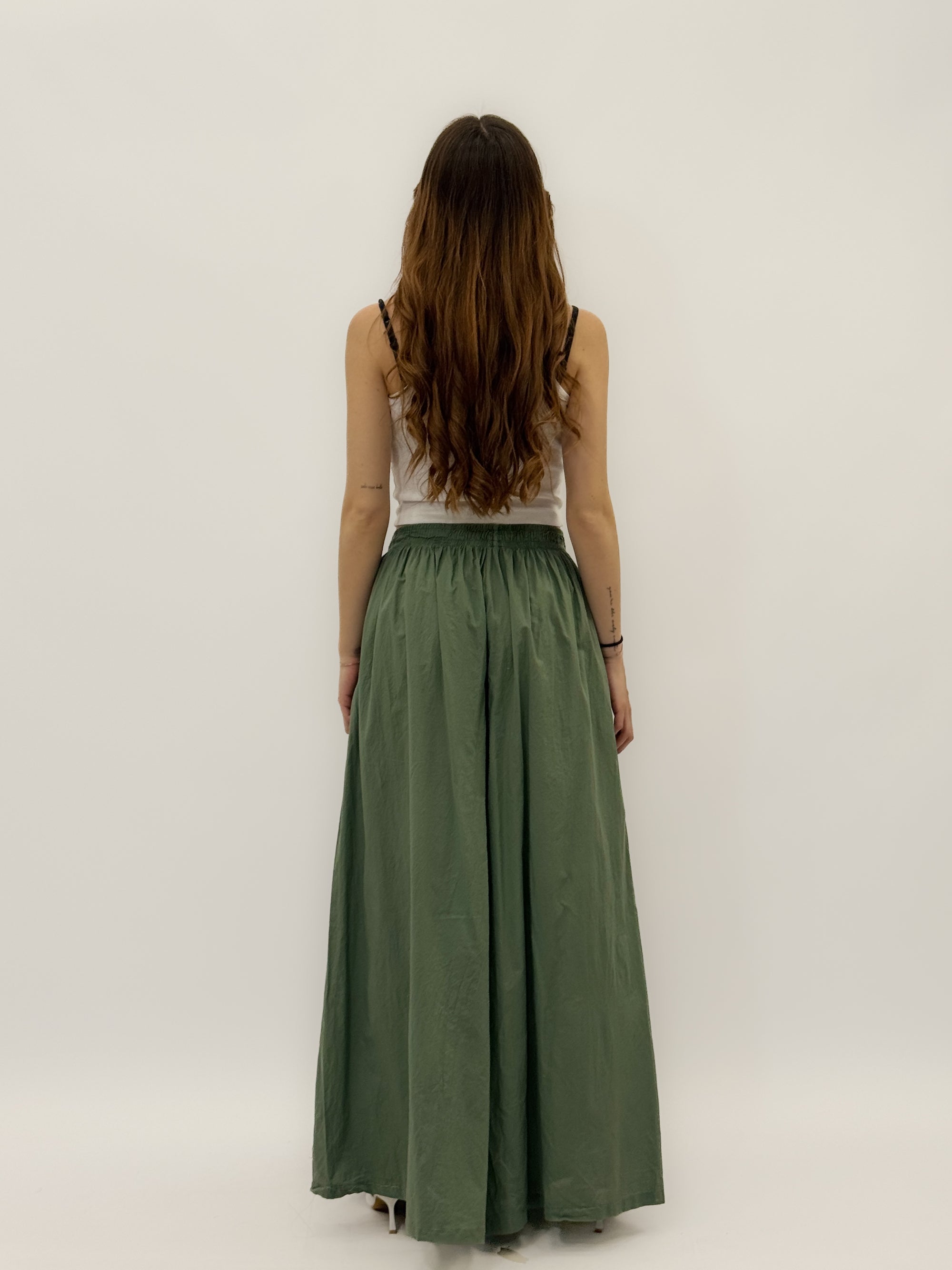 Pantaloni ampi in cotone