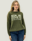 Maglione con Scritta “Non Mi Dovete Stressare”