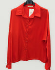 Camicia fluida con colletto e abbottonatura frontale