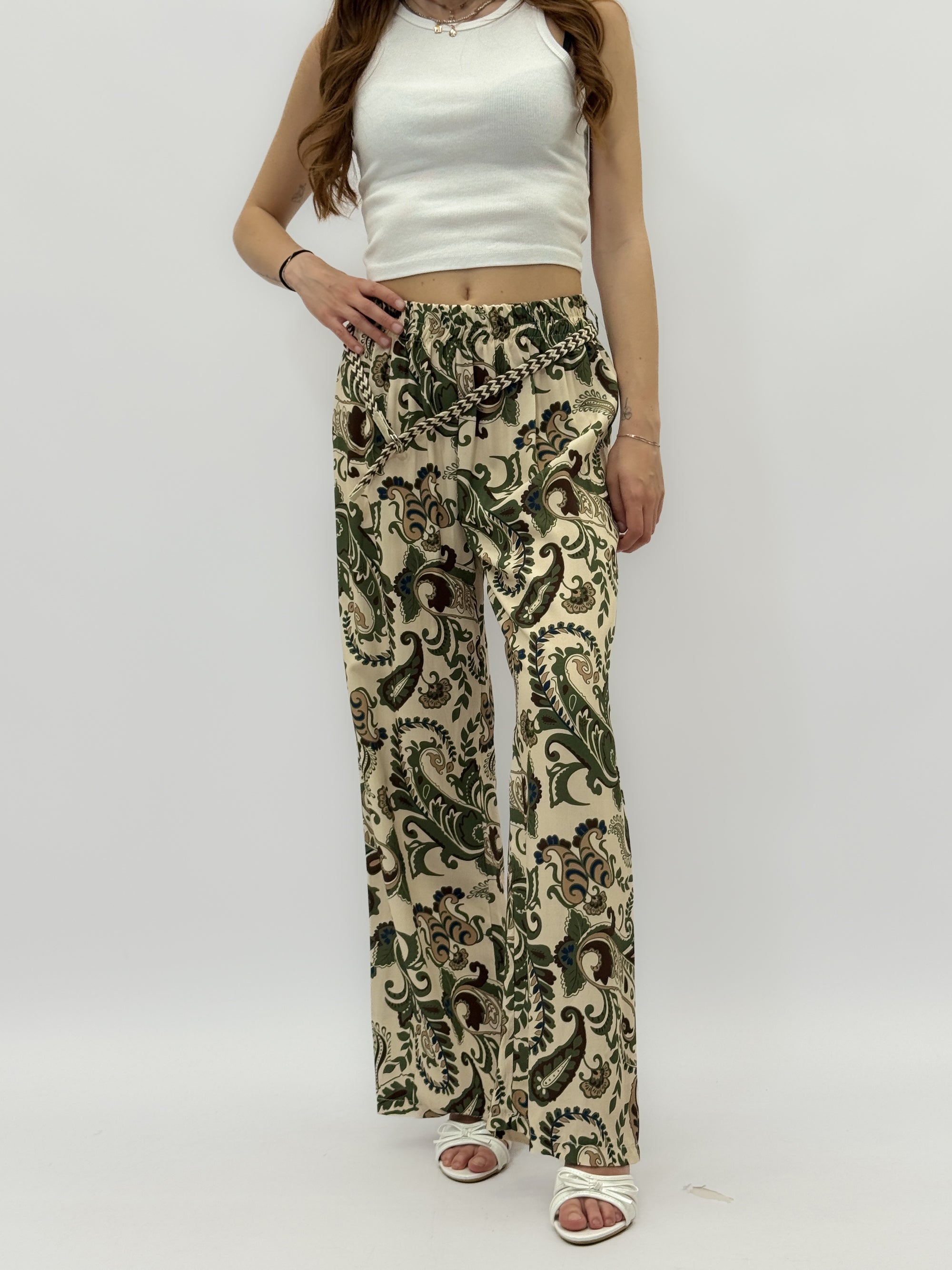 Pantaloni leggeri con fantasia