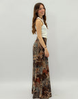 Pantaloni premium in cotone con fantasia