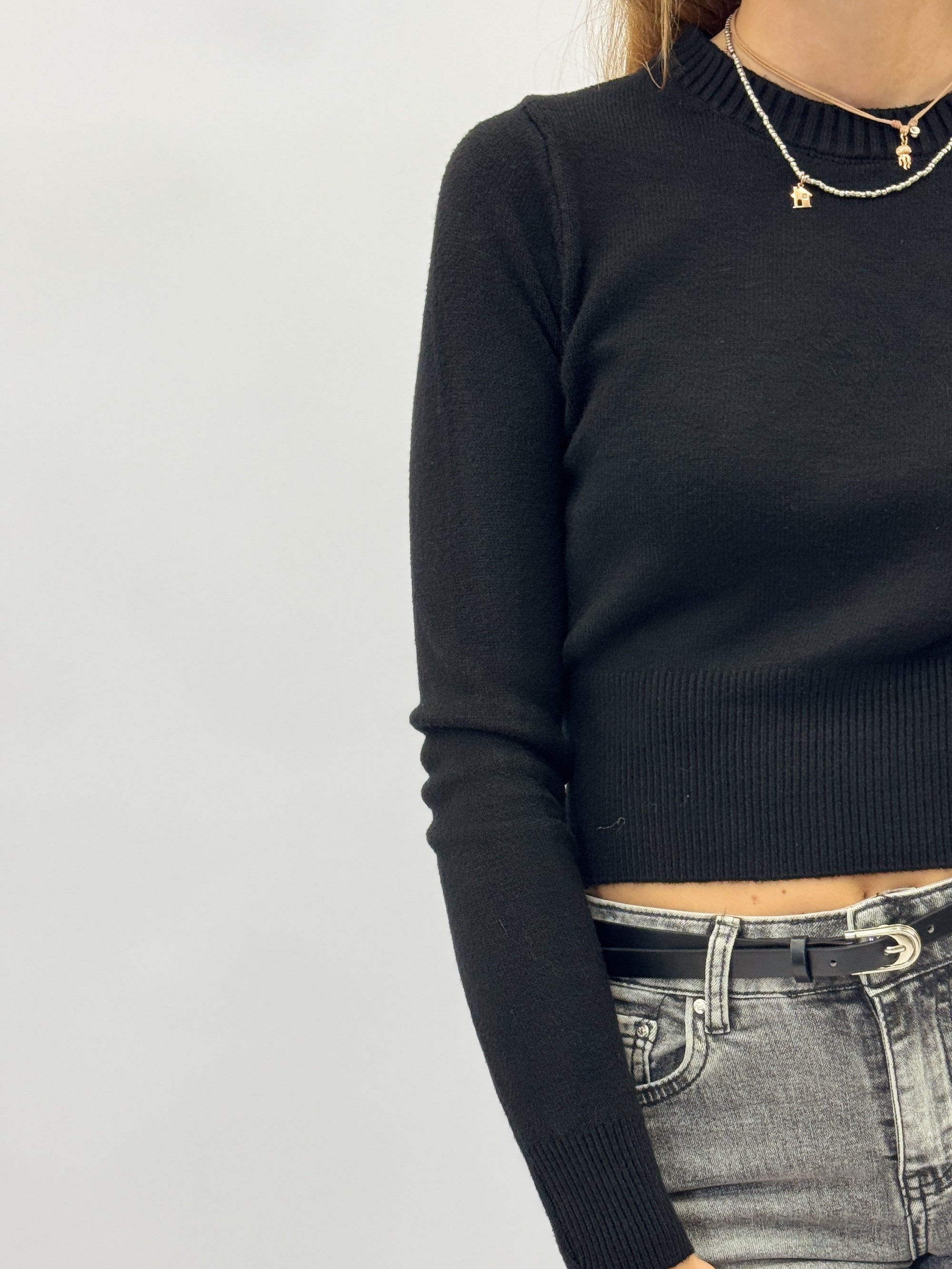 Maglia basic a maniche lunghe