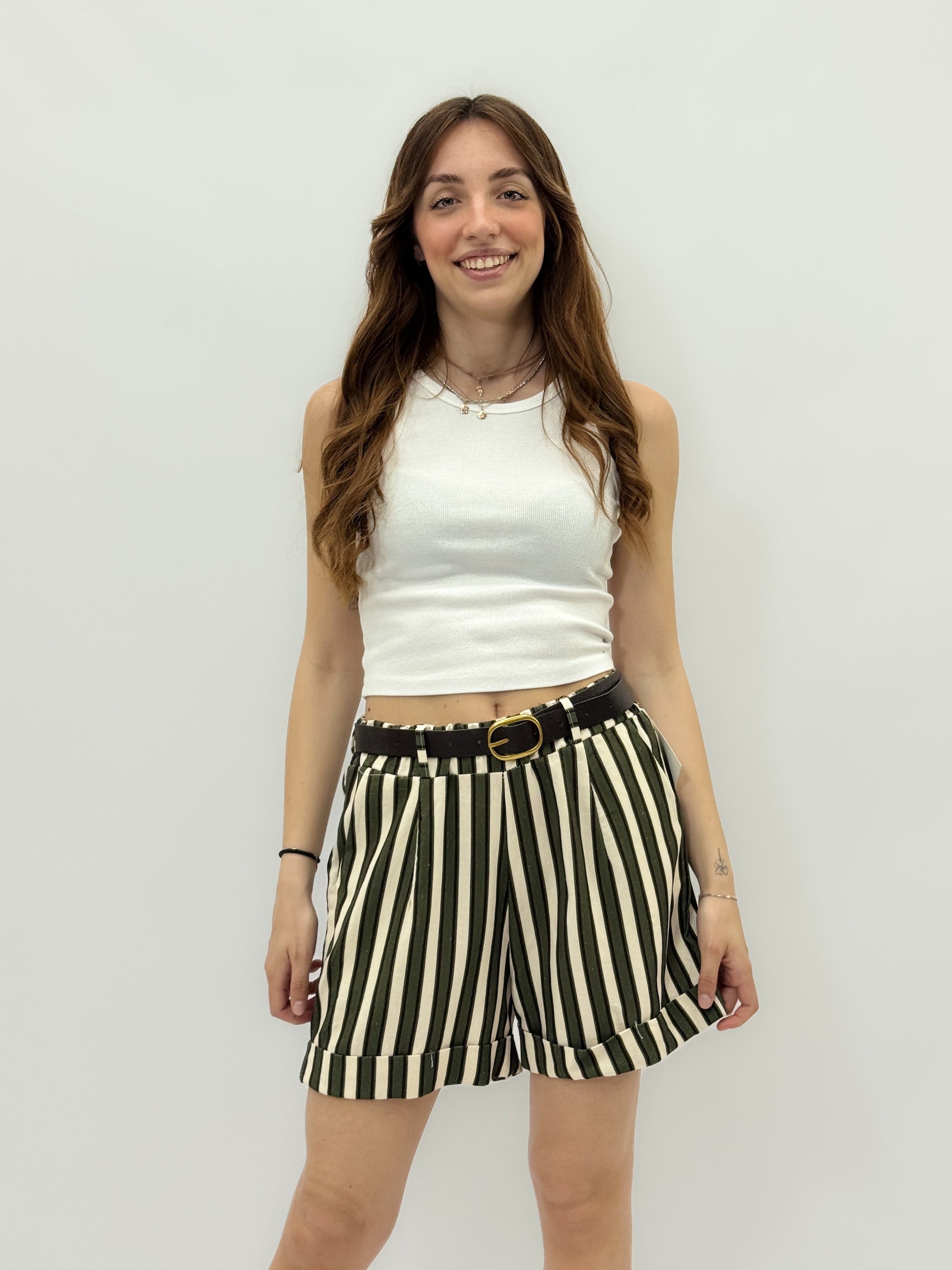 Pantaloncini misto lino