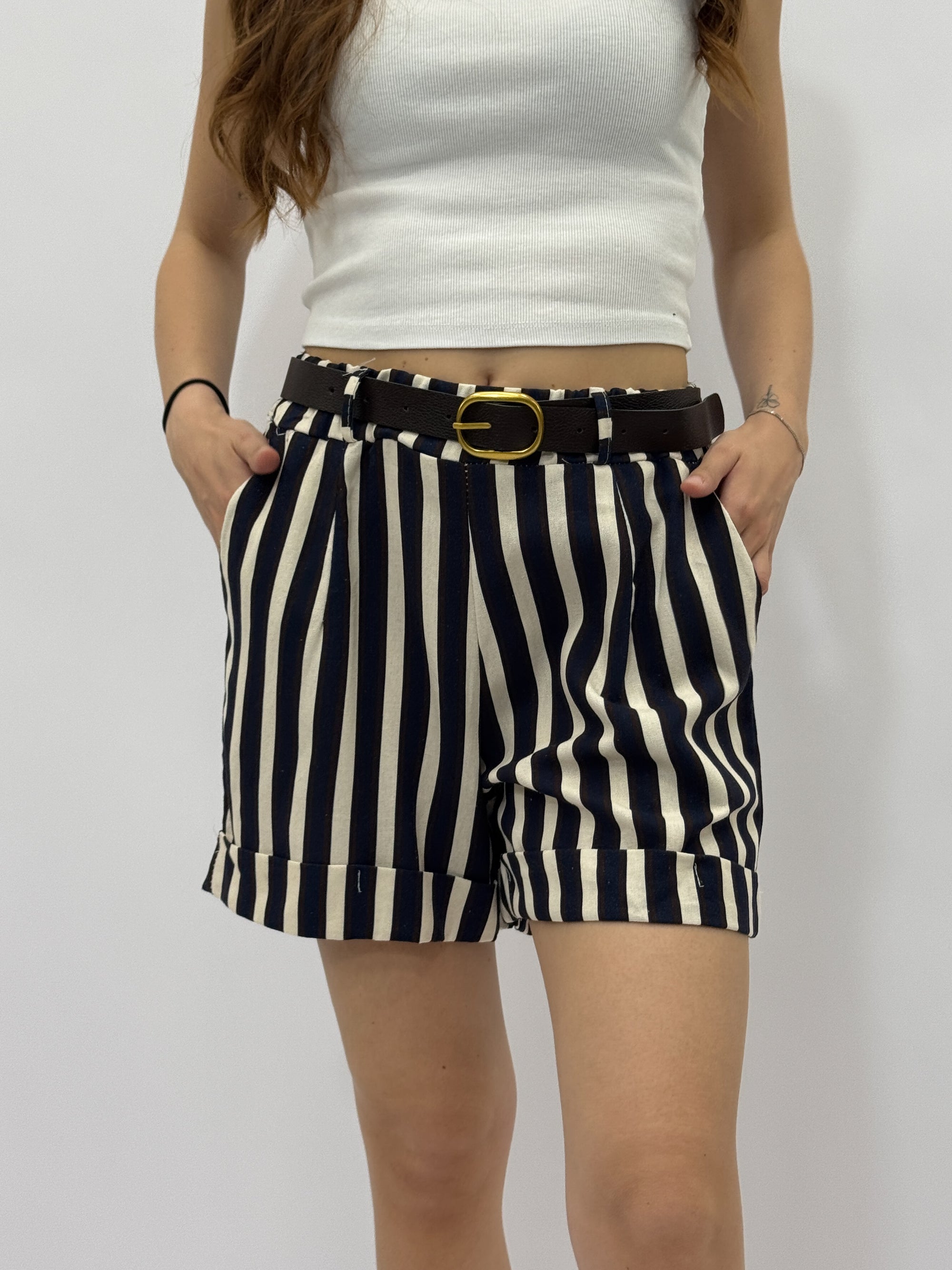 Pantaloncini misto lino