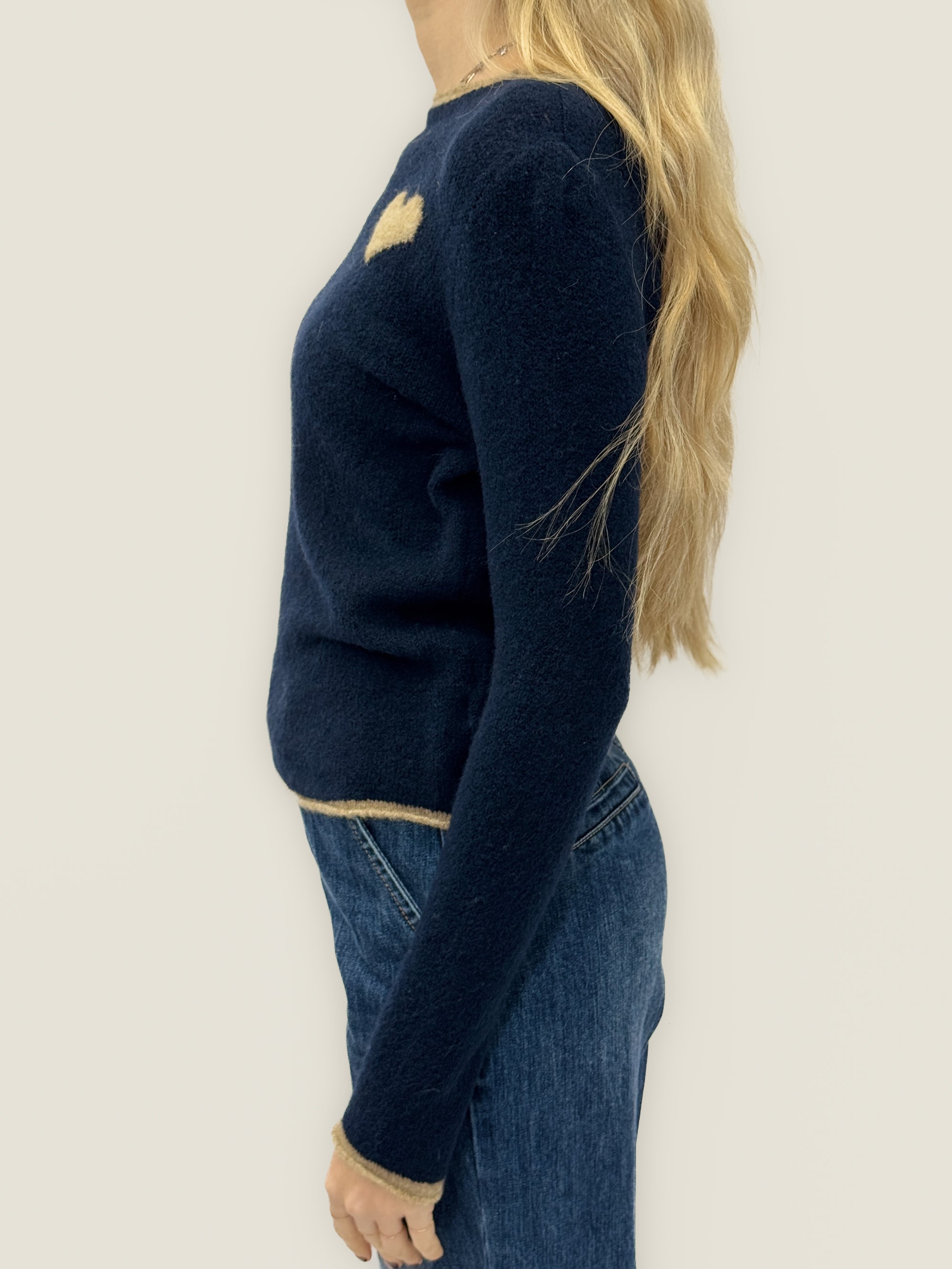 Maglione morbido con cuore